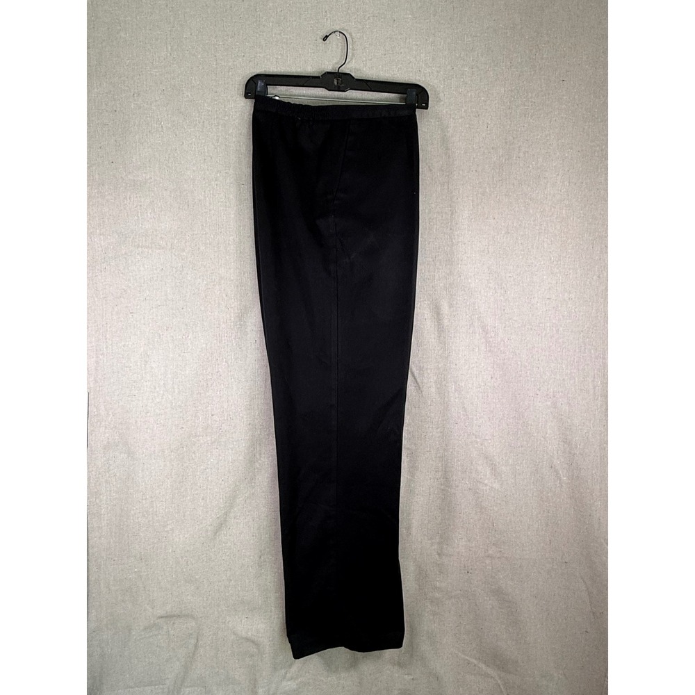 Draper's & Damon's Black Straight Leg Dress Pants Women's‎ Size 14 Elastic Waist